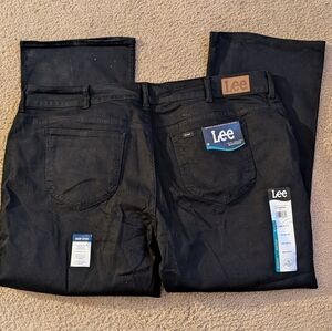 New With Tags Lee Black Mid Rise Regular Fit Bootcut Jeans Size 26W Petite